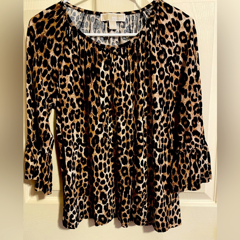 Ladies medium Michael Kors leopard print shirt